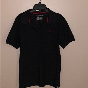 Boys darks gray Nautica polo size 18/20